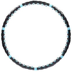 Hula hop masujący z magnesami HMS HHP006 czarno-niebieski 98 cm