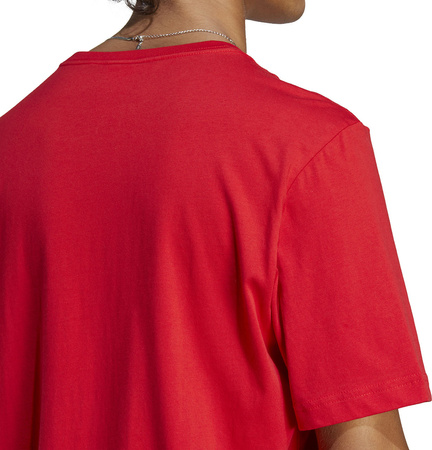 Koszulka męska adidas Essentials Single Jersey Embroidered Small Logo Tee czerwona IC9290