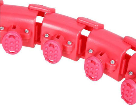 Hula hop z obciążnikiem fh01 czerwone