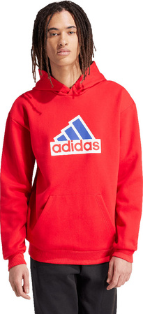 Bluza męska adidas FI BOS HD OLY czerwona IS8338