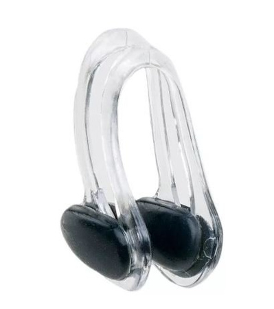 Zatyczka do nosa klamerka do pływania NOSECLIP czarny