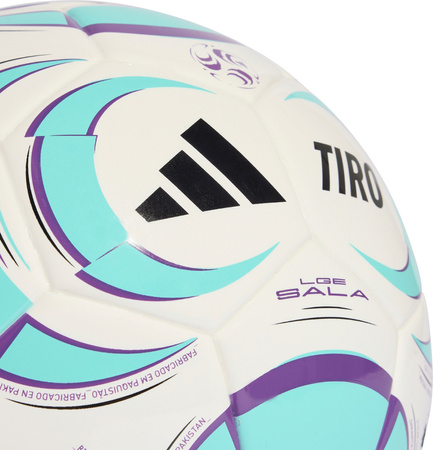 Piłka nożna adidas Tiro League Sala biało-niebieska JW1526