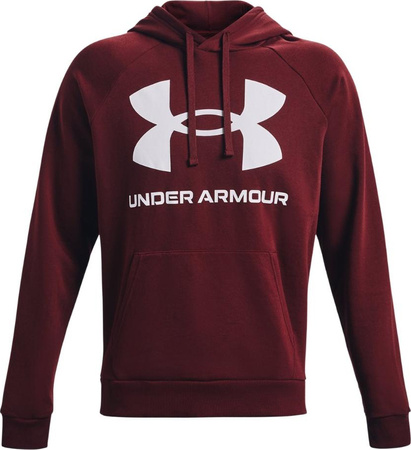 Bluza męska Under Armour Rival Fleece Big Logo HD bordowa 1357093 690