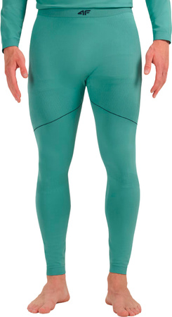 Spodnie termoaktywne męskie 4F M234 morska zieleń 4FWAW25USEAM234 46S