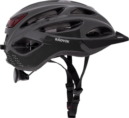 Kask rowerowy na rolki deskorolkę hulajnogę Radvik Stoot szary rozmiar M