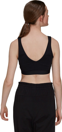 Stanik sportowy damski adidas Essentials 3-Stripes czarny GS1343