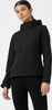 Kurtka przejściowa softshell z kapturem damska 4F głęboka czerń H4Z22 SFD001 20S