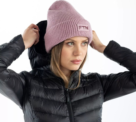 Czapka zimowa unisex z wiskozy Fitanu Utale różowa