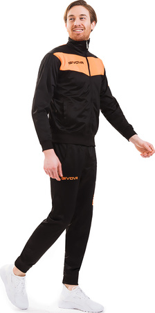 Dres Givova Tuta Visa Fluo czarno-pomarańczowy TR018F 1028