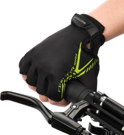 Rękawiczki rowerowe Meteor MX12 czarne 17615-17616-17617-17618