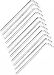 Szpilki śledzie do namiotu Hi-tec Pinpeg srebrne stalowe 10 sztuk