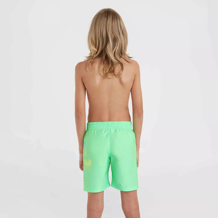 Dziecięce szorty O'neill CIRCLE SURFER 14" SWIM SHORTS neon green circle surfer gradient panel rozmiar 152