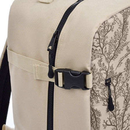 Plecak sportowy szkolny miejski kabinowy Meteor Hermod 20 l Rami beżowy 16880