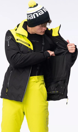 Męska kurtka narciarska ocieplana membrana 10000mmm Iguana Amblo rozmiar XXL