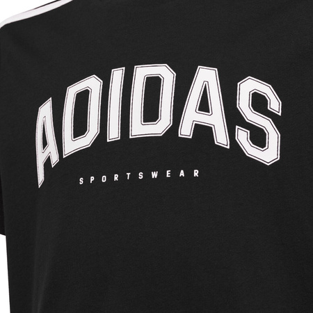 Koszulka dla dzieci adidas Codes Collegiate Graphic Tee czarna JL6139