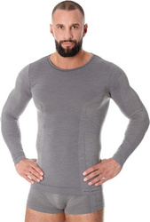 Bluza termoaktywna męska Brubeck Comfort Wool szara LS11600