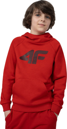 Bluza dla chłopca 4F czerwona 4FJSS23TSWSM220 62S