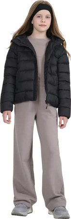 Kurtka puchowa dla dzieci 4F U0704 czarna 4FJWAW25TDJAU0704 20S