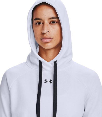 Bluza damska Under Armour Rival Fleece HB Hoodie biała 1356317 100