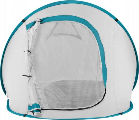 Namiot kempingowy turystyczny samorozkładający Nils camp NC3743 szaro-turkusowy 220x120x95cm