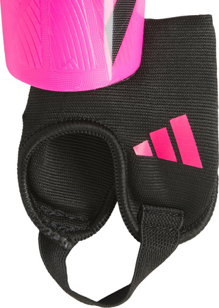 Ochraniacze piłkarskie na golenie piszczele nagolenniki dla dzieci adidas Tiro Match różowe IS5602