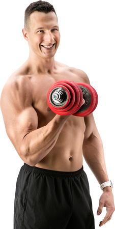 Sztangielki/sztanga gumowane HMS SGGX30 30 KG