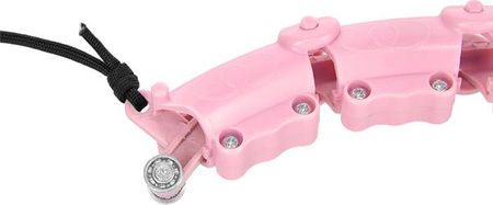 Hula hop z wypustkami i obciążnikiem HMS hhw02 różowe