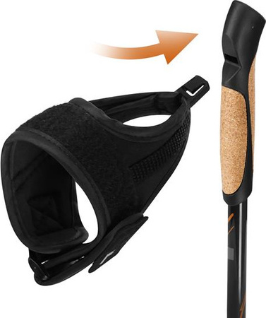 Kijki kije regulowane nordic walking włókno węglowe Nils NW8613