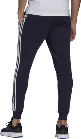 Spodnie męskie adidas Essentials Slim 3 Stripes Pants granatowe GM1090