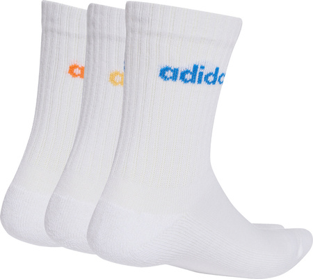 Skarpety adidas Linear Crew Cushioned Socks 3 Pairs białe KD1717