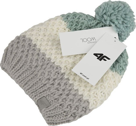 Czapka dla dziewczynki 4F mięta HJZ22 JCAD007 47S