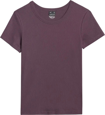 Koszulka damska 4F F2337 ciemny fiolet 4FWAW25TTSHF2337 50S