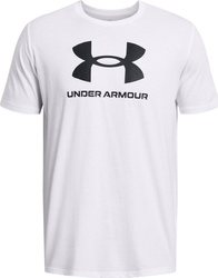 Koszulka męska Under Armour Sportstyle Logo biała 1382911 100