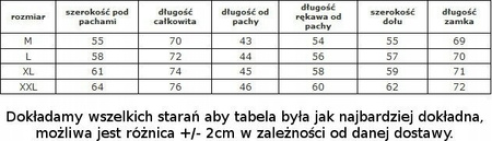 Męski polar bluza polarowa ciepła 280g/m2 Henis rozmiar XXL