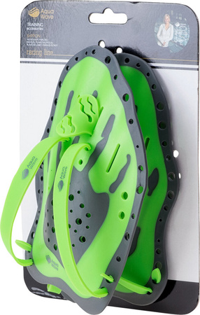 Wiosełka pływackie łapki do nauki pływania na dłonie Aquawave Shpoon rozmiar M