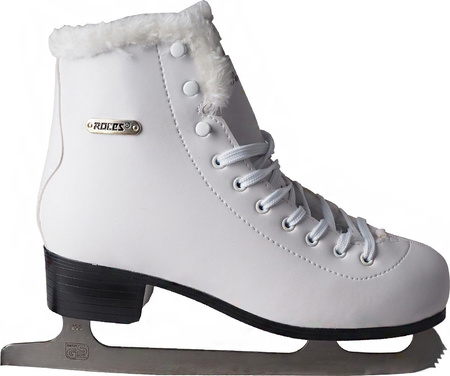 Łyżwy figurowe damskie Roces Paradise Eco-Fur białe 450704 01