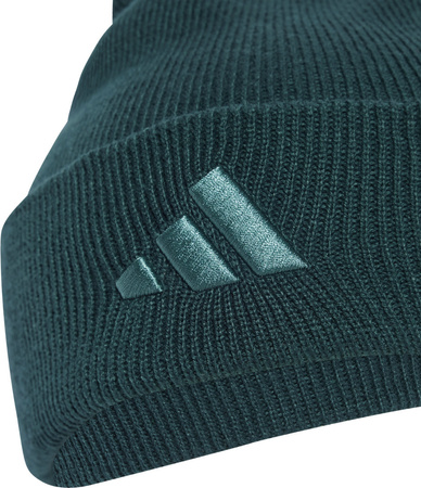 Czapka adidas New Logo Beanie Cuff zielona JX5747