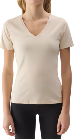 Koszulka damska 4F F1359 kremowa 4FWSS24TTSHF1359 12S