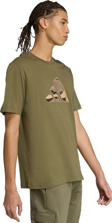 Koszulka męska adidas Camo Logo Graphic khaki KA7131