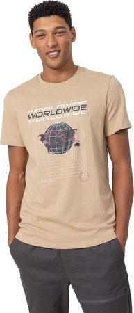 Koszulka męska 4F beżowa H4Z22 TSM029 82S