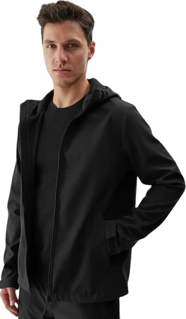 Kurtka męska softshell 4F M283 czarna 4FWAW24TSOFM283 20S