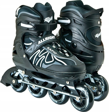 Łyżworolki regulowane koła 80 mm ABEC-9 Allright Rapid rozmiar 35-38