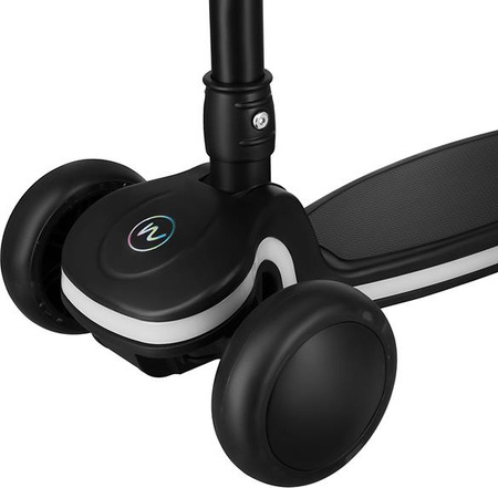 Hulajnoga dziecięca balansowa świecące koła i podest LED Nils Fun HLB1306 czarna II