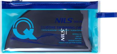 Czepek silikonowy Nils aqua nqc jednokolorowy bk01 czarny