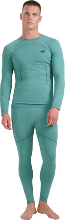 Koszulka termoaktywna męska M233 morska zieleń 4FWAW25USEAM233 46S