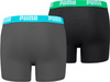 Bokserki dla dzieci Puma Basic Boxer 2P czarne, szare 935454 01