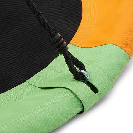 Bocianie gniazdo huśtawka Nils Camp NB5003 pomarańczowo-zielone średnica 90 cm