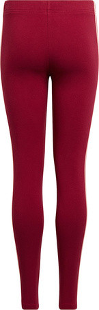 Legginsy dla dzieci adidas Essentials 3-Stripes Leggings czerwone HE1997