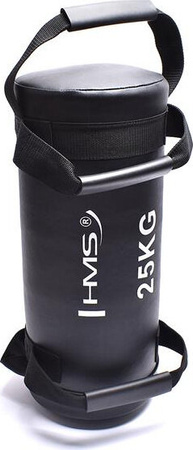 Worek treningowy obciążenie do ćwiczeń Power bag HMS WDC25 czarny 25 kg