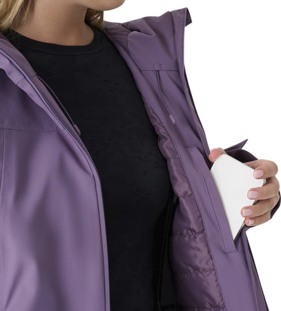 Kurtka narciarska damska 4F F572 fioletowa 4FWAW24TTJAF572 50S